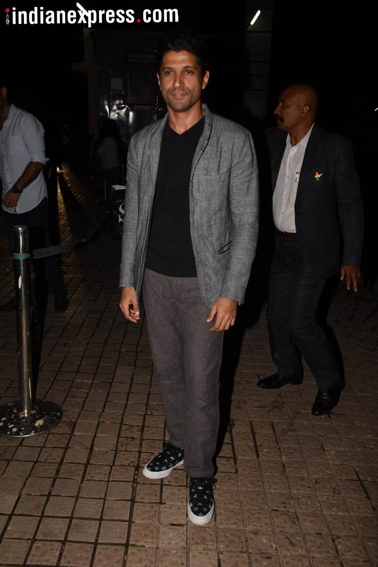 farhan akhtar at gold screening 