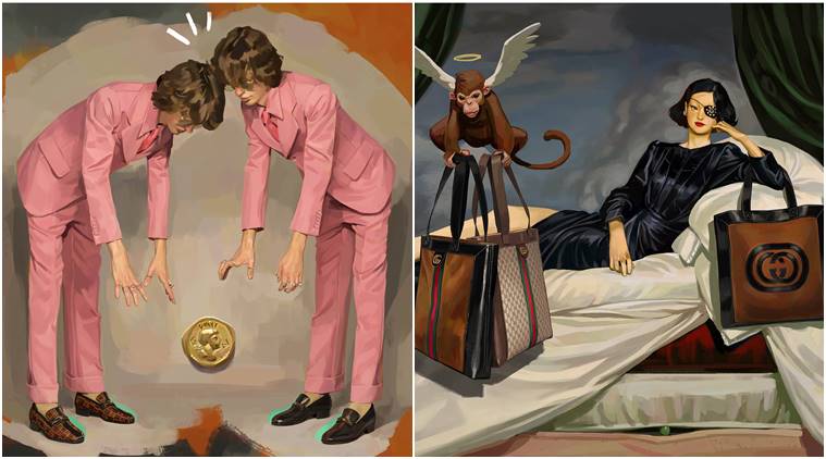 Gucci - Illustrated by artist Ignasi Monreal, new men's