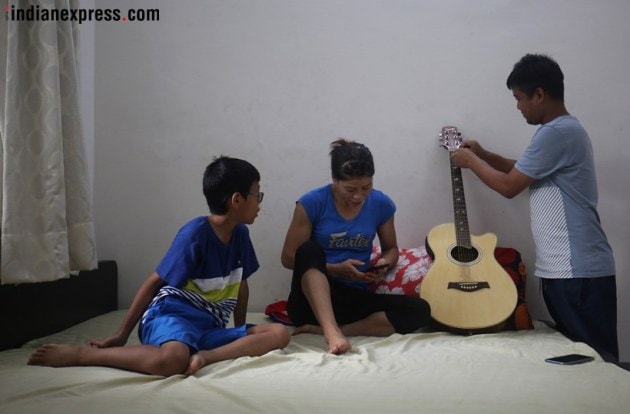 This is how Mary Kom spends quality time with her children