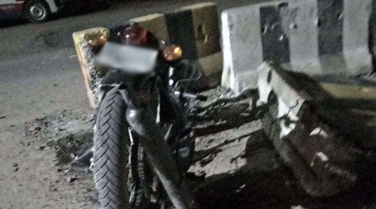 Gurgaon: Two killed after speeding bike collides with concrete barrier ...