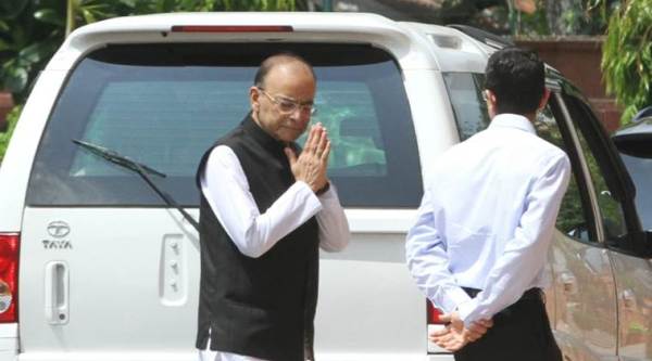 In first public appearance, Arun Jaitley attends Parliament for Rajya Sabha Deputy Chairman election