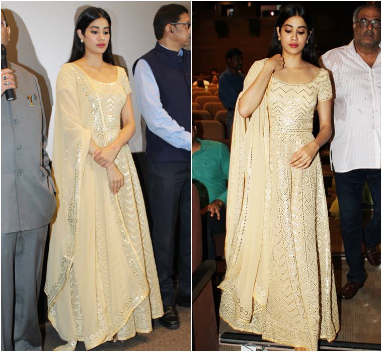 Janhvi Kapoor, Khushi Kapoor, Sridevi birth anniversary, mr india screening, Janhvi Kapoor fashion, Khushi Kapoor fashion, celeb fashion, bollywood fashion, indian express, indian express news