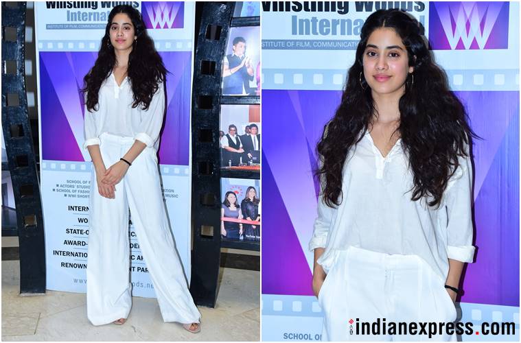 Janhvi Kapoor, Janhvi Kapoor fashion, Janhvi Kapoor style, ishaan khatter, Janhvi Kapoor latest news, Janhvi Kapoor updates, Janhvi Kapoor latest pics, celeb fashion, bollywood fashion, indian express, indian express news