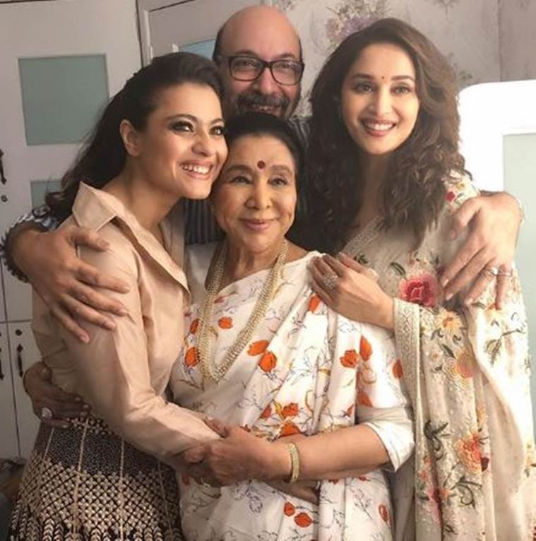 kajol, asha bhosle and madhuri dixit