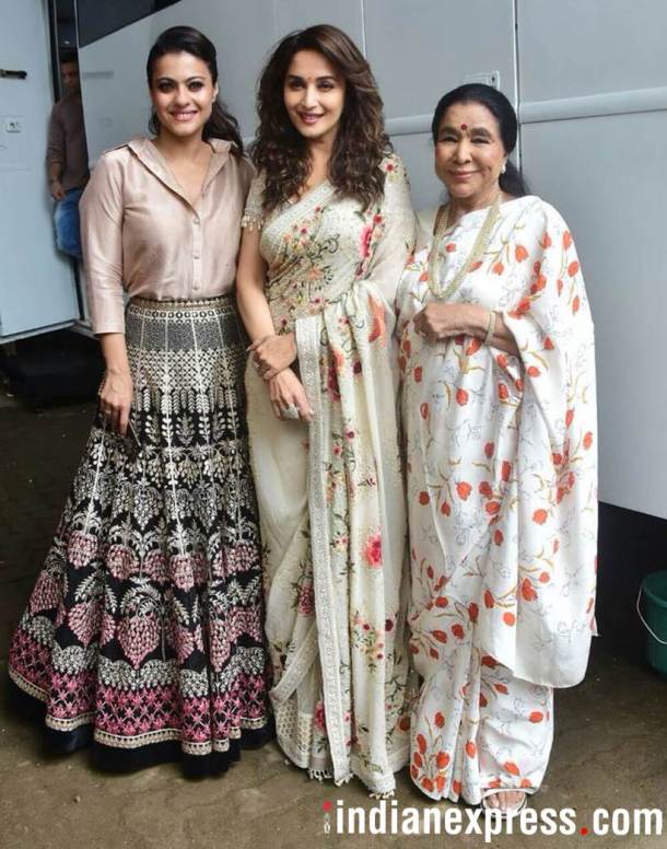 kajol, madhuri, asha bhosle