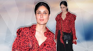 Kareena Kapoor Khan's red blouse with animal prints is quite a  disappointment | Lifestyle News,The Indian Express