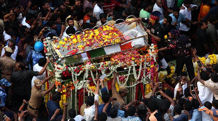 Karunanidhi laid to rest in Marina Beach next to mentor Annadurai