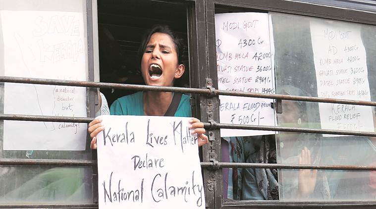 At least 56 people protesting against the Centre’s alleged inaction were detained near Jantar Mantar. (Express photo/Amit Mehra)