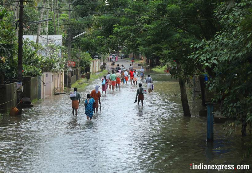 kerala rains, kerala rains photos, relief and rescue mission