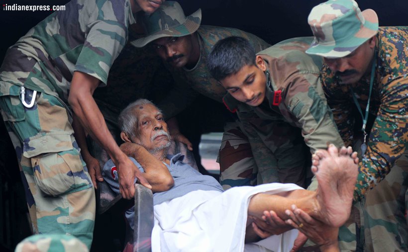 kerala rains, kerala rains photos, relief and rescue mission