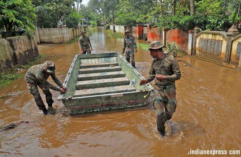 kerala rains, kerala rains photos, relief and rescue mission