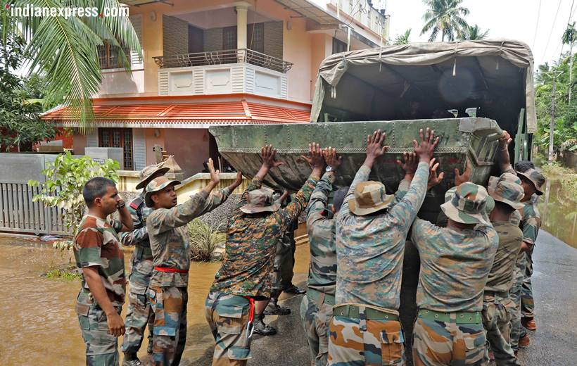 kerala rains, kerala rains photos, relief and rescue mission