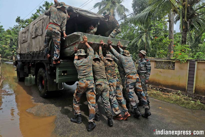 kerala rains, kerala rains photos, relief and rescue mission