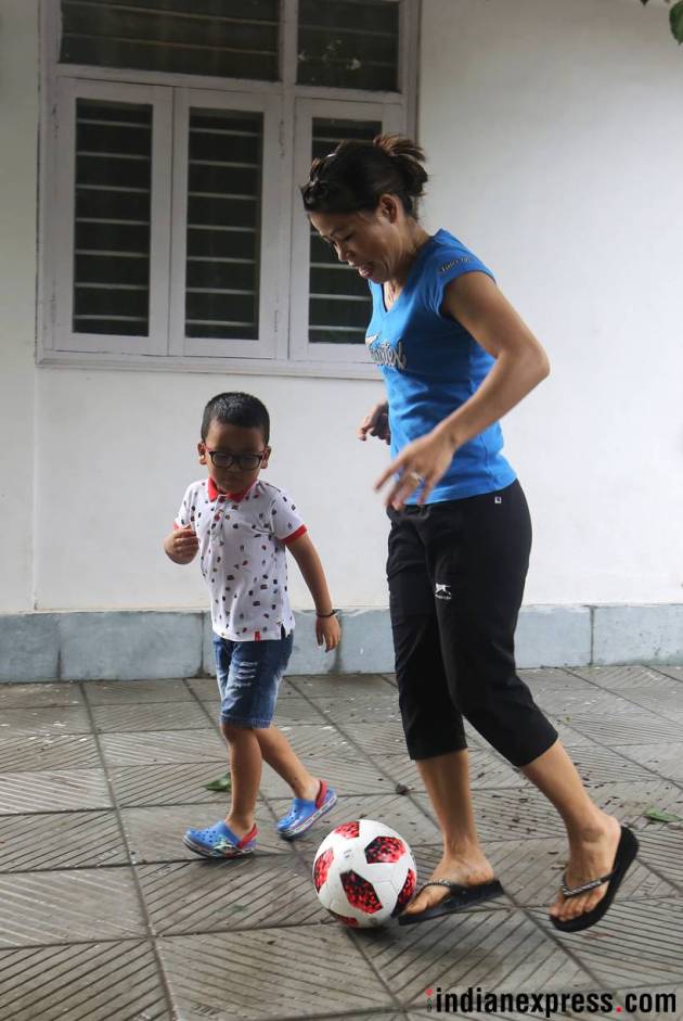 This is how Mary Kom spends quality time with her children