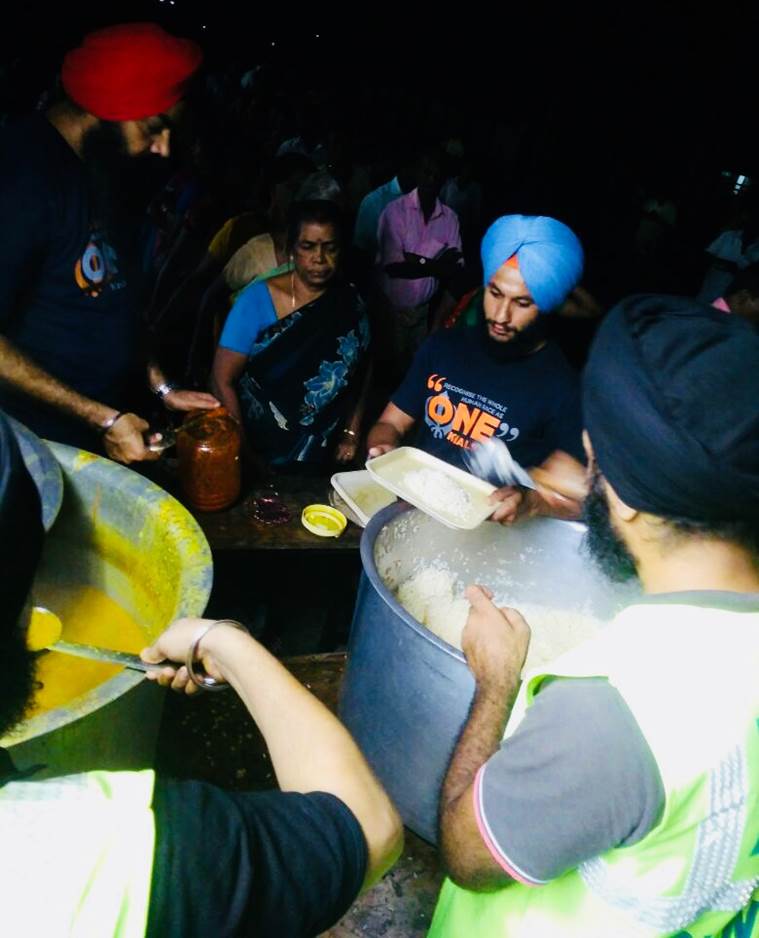 In flood-hit Kerala, Sikh volunteers set up langar to feed 3,000 people
