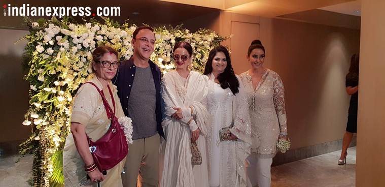 vidhu vinod chopra at manisha koirala birthday party