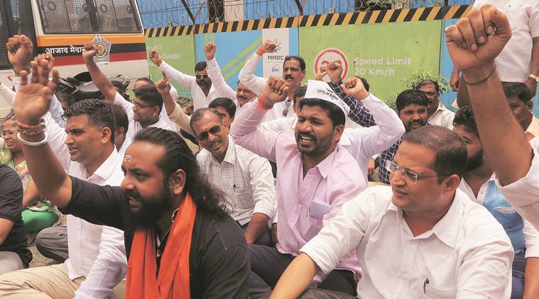 Maratha 'Jail Bharo' agaitation at Azad Maidan a damp squib, only 30 turn up
