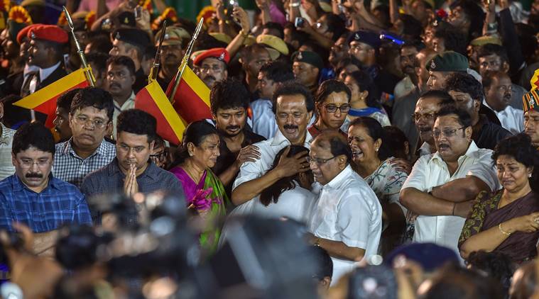 Karunanidhi Burial Highlights Kalaignar Laid To Rest At Marina