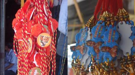 Many traders feel politicizing Rakhi is a bad idea. (Source: Express Photo by Debraj Deb)