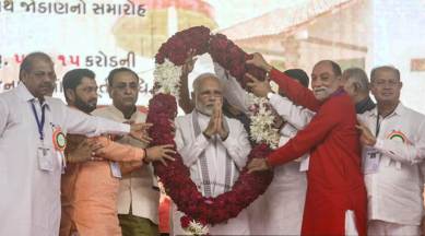 pm modi in gujarat, modi gujarat tour, modi housing scheme, modi rajiv gandhi