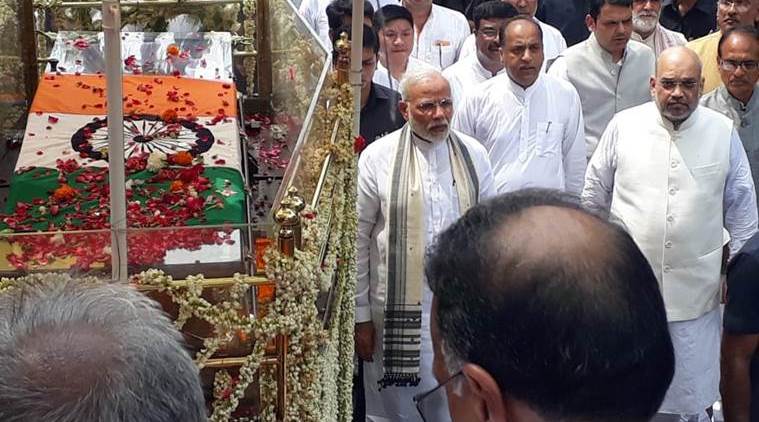 “He got countries into two groups: those who were with terrorism and those against terrorism. He brought the world nations in support of India on the issue of terrorism,” Modi said. (File)
