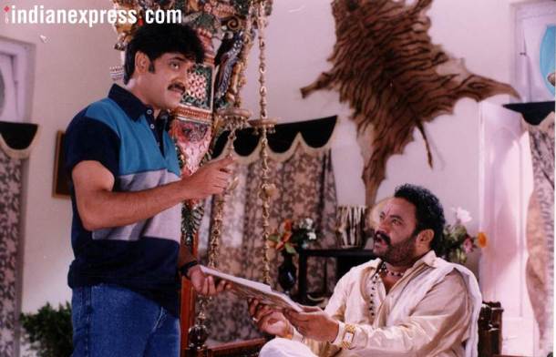 Nandamuri Harikrishna with Nagarjuna Akkineni in Seetharama Raju