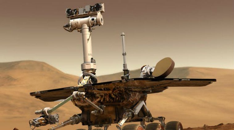 NASA, NASA Opportunity rover, Mars dust storm, NASA Mars probes, Mars Opportunity probe, solar panels, NASA Deep Space Network, dust storm speeds, Mars Reconnaissance orbiter