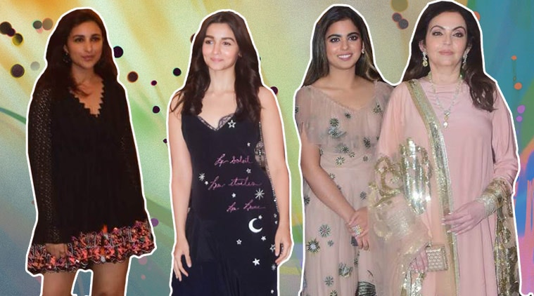 priyanka chopra, priyanka chopra nick jonas engagement, priyanka chopra nick jonas reception photo, parineeti chopra, alia bhatt, indian express, indian express news