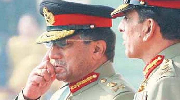 Army chief General Musharrafâ€™s own orientation was that military force would play the key role in resolving the Kashmir issue. (Express archive photo)
