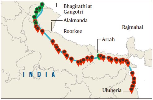 In CPCB map on Ganga water quality, more red than green | India News ...