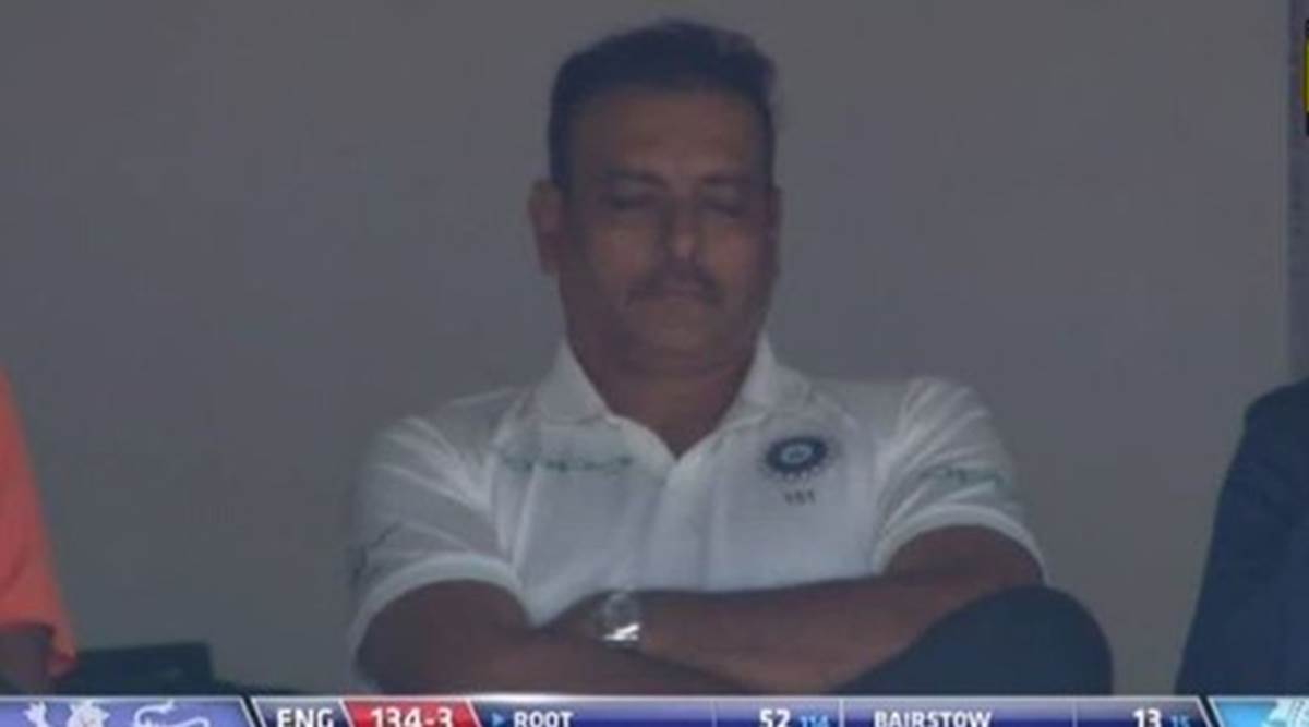 India vs England: Harbhajan Singh wakes up Ravi Shastri from sleep, watch  video | Sports News,The Indian Express