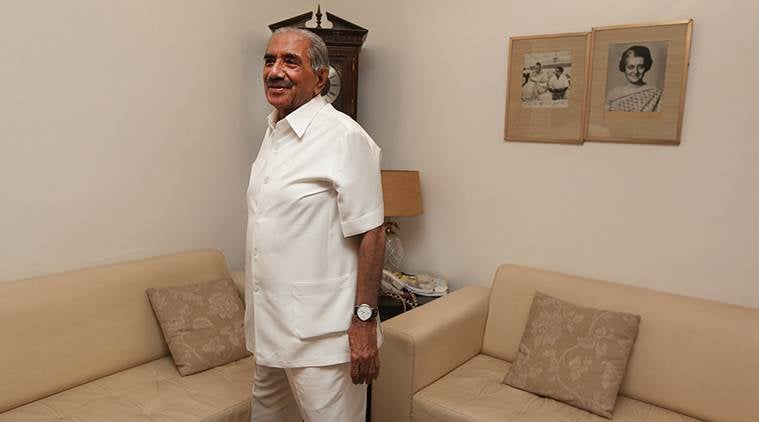 Senior Congress leader RK Dhawan. (Express file photo by Renuka Puri)