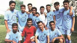 Delhi: A football match reminds Rohingya boys of time gone by