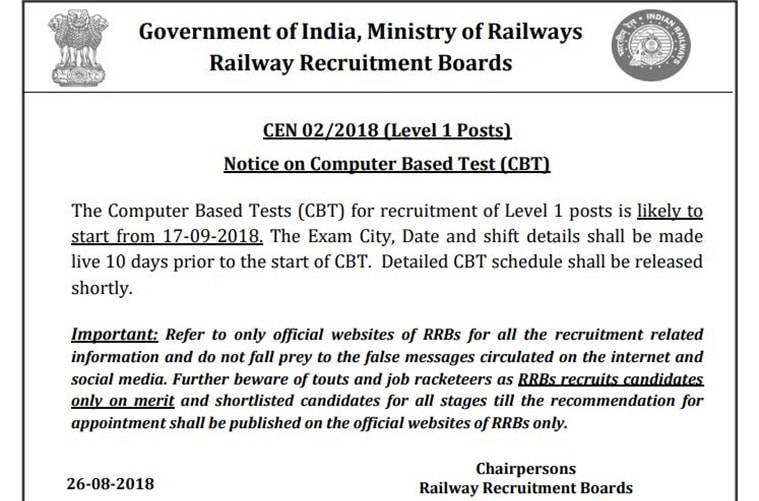 letter medical group railway d D likely exam   September The 17 News, Group Jobs RRB from