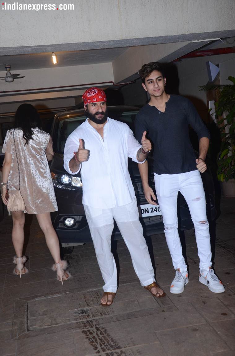 saif ali khan son ibrahim ali khan photos