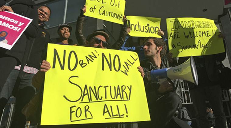Sanctuary cities funding, US sanctuary cities funding cut off, US constitution, US president, Donald Trump, Zero Tolerance Policy, US immigration policy, 9th US Circuit Court of Appeals, World News, Indian Express