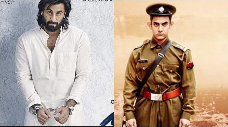 sanju crosses aamir khan's pk at the box office