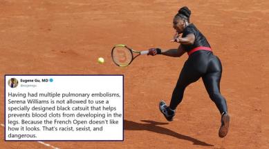 Serena black catsuit banned at the French Open; people Trending News,The Indian Express