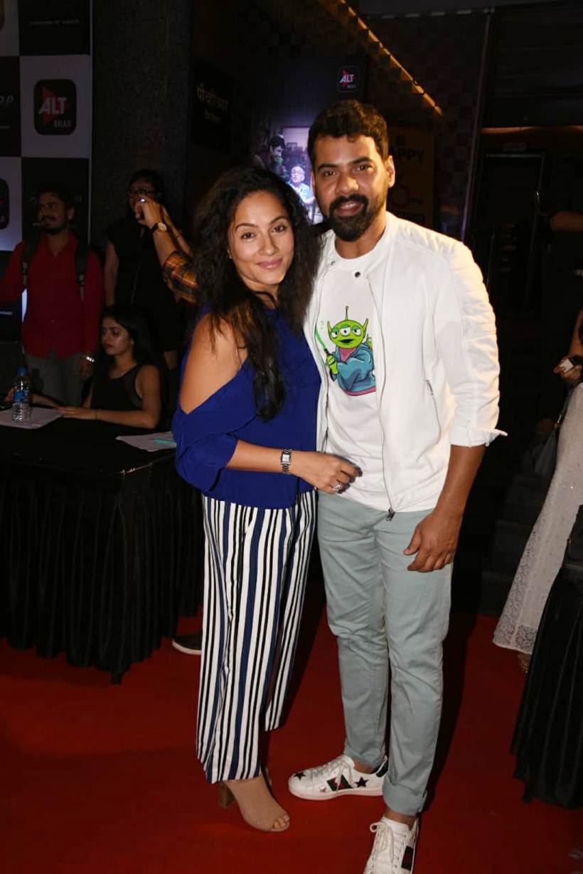 Shabir Ahluwali and Kanchi Kaul at Home screening
