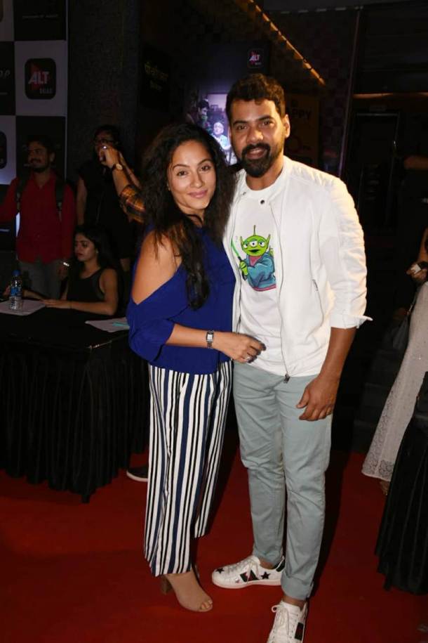 Shabir Ahluwali and Kanchi Kaul at Home screening