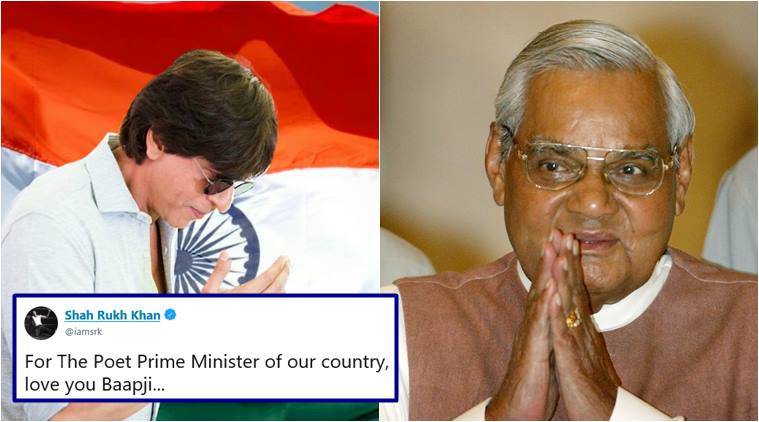 atal bihari vajpayee, shah rukh khan, vajpayee srk tribute, shah rukh khan vajpayee tribute, srk vajpayee video, vajpayee poems, indian express, viral news, entertainment news
