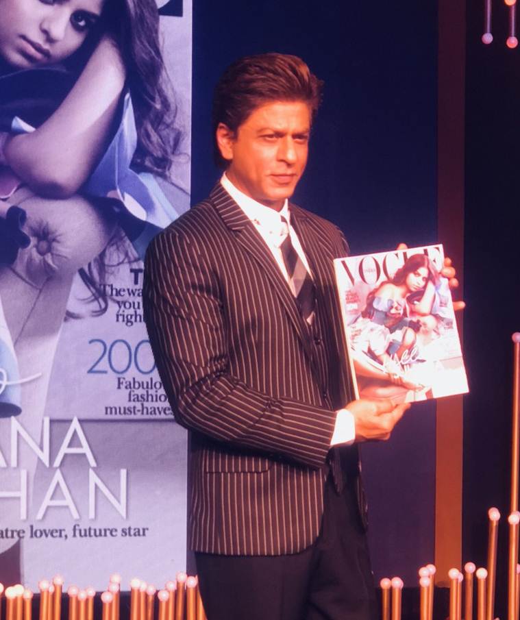 shah rukh khan suhana khan vogue cover