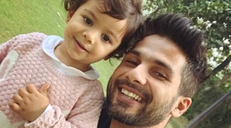 Shahid kapoor with daughter Misha