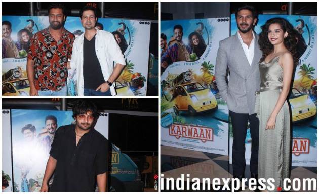 special screening of Karwaan Vicky Kaushal, Sumeet Vyas, Ali Fazal