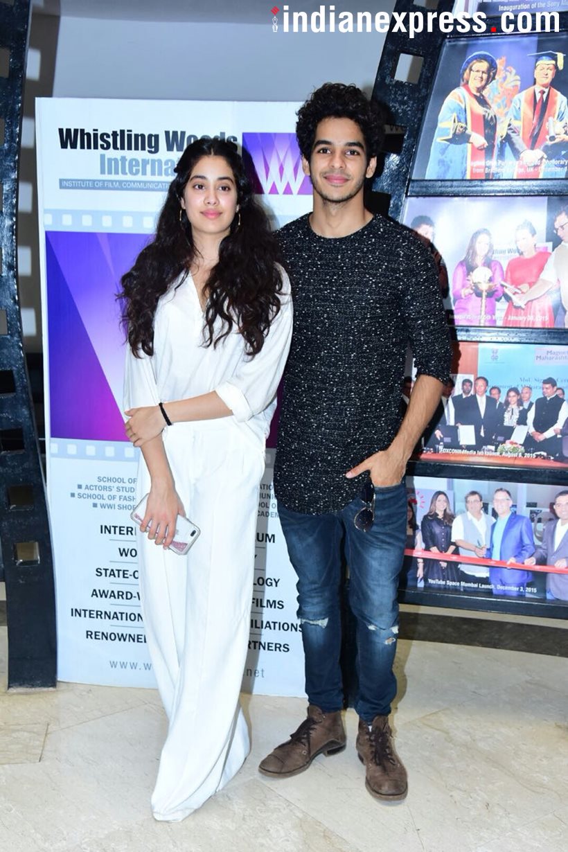 Janhvi kapoor and Ishaan Khatter