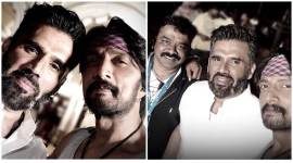 Sunil Shetty joins sets of Sudeep Pailwaan S Krishna photos