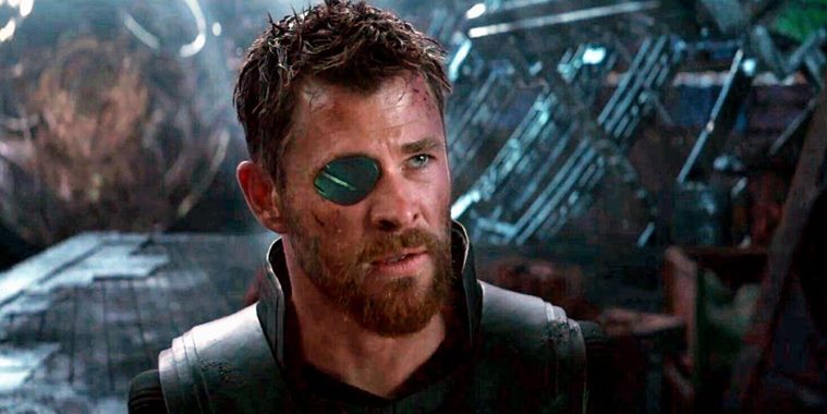 Chris Hemsworth as Thor in Avengers: Infinity War.