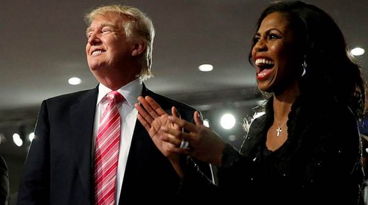 US President Donald Trump and Omarosa Manigault. (Reuters)