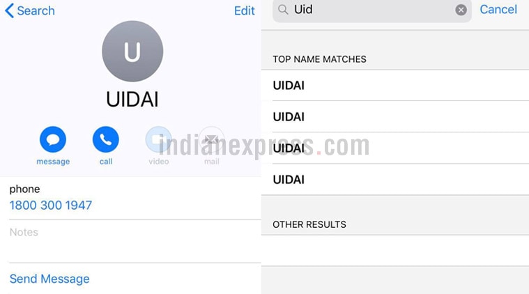UIDAI Aadhaar helpline number in people’s contacts: Google admits it is ...
