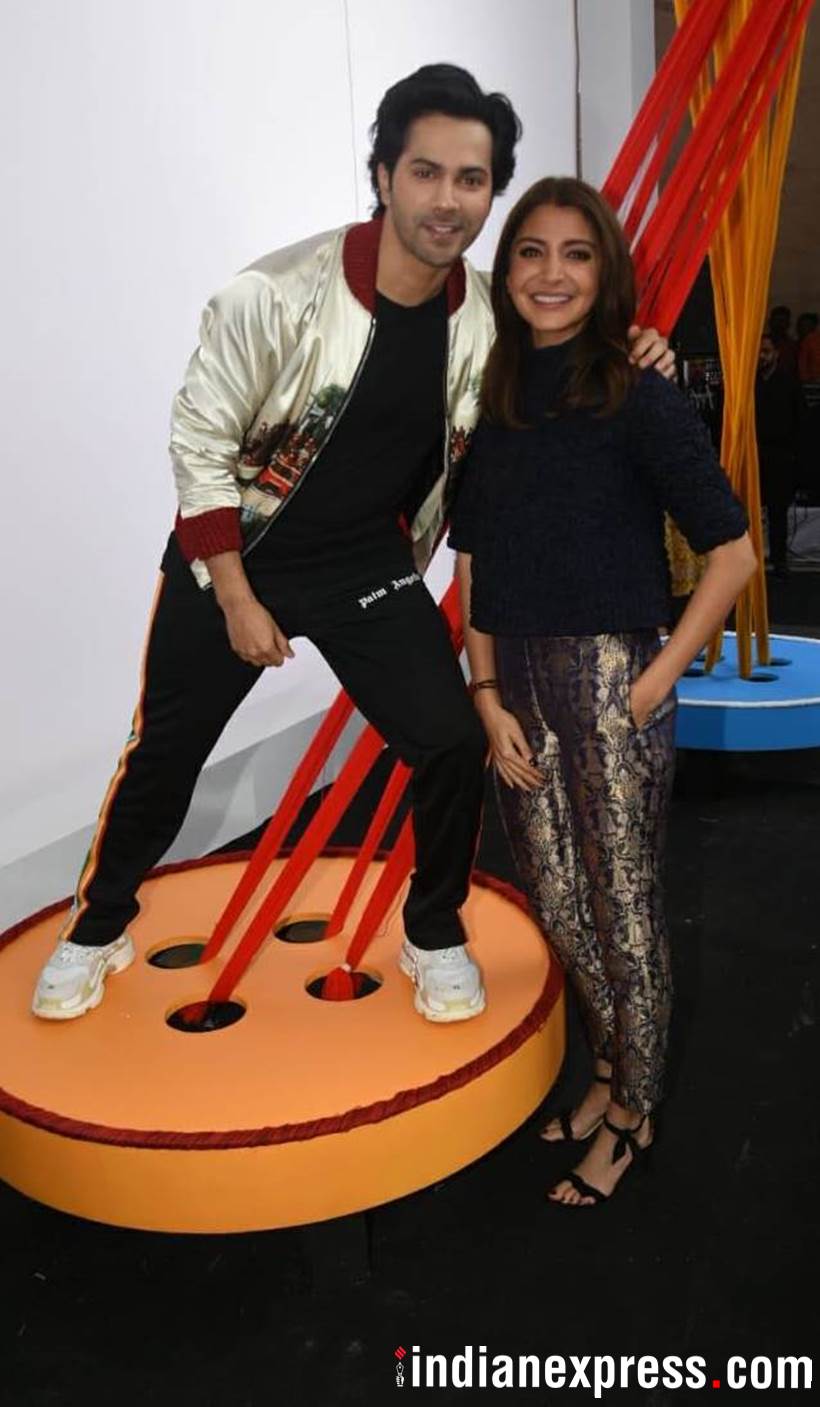 Varun Dhawan and Anushka Sharma at Sui Dhaga trailer